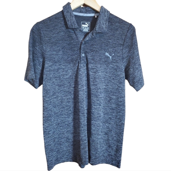 Puma Shirts Puma S Black Grey Golf Activewear Dry Cell Polo Poshmark
